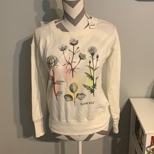 Brand new flower sweatshirt
